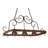 Rustic Lodge Handcrafted Rectangle Hanging Pot Rack