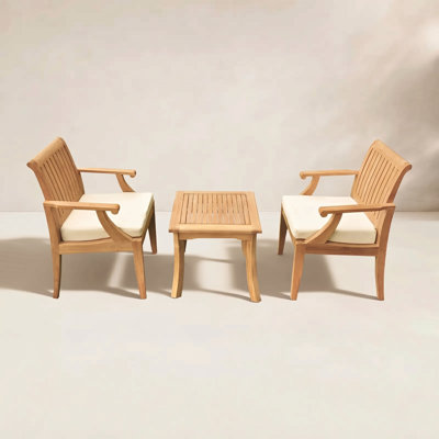 Malvina 21" Teak Patio Bistro Set