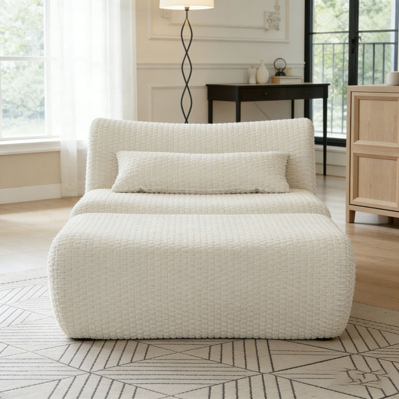 Chaise d'appoint moderne, Crème