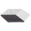Havasar 8x9 Hexagon Honed Marble Mosaic Tile-1932688366