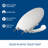 7850TDG Commercial Heavy Duty Open Front Toilet Seat, Never Loosens, ELONGATED, Plastic, White