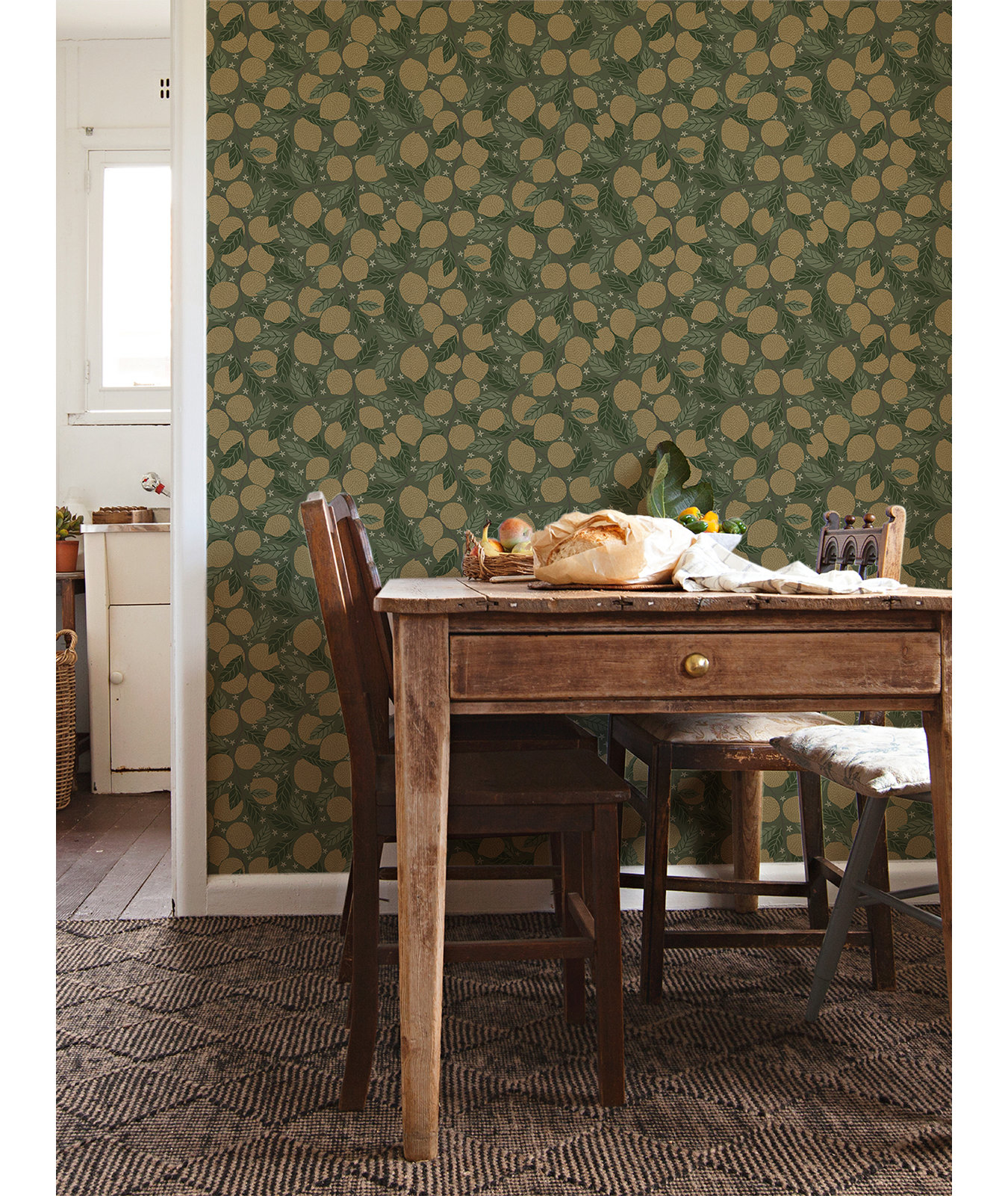 Aina Garden Fruit Wallpaper, Green