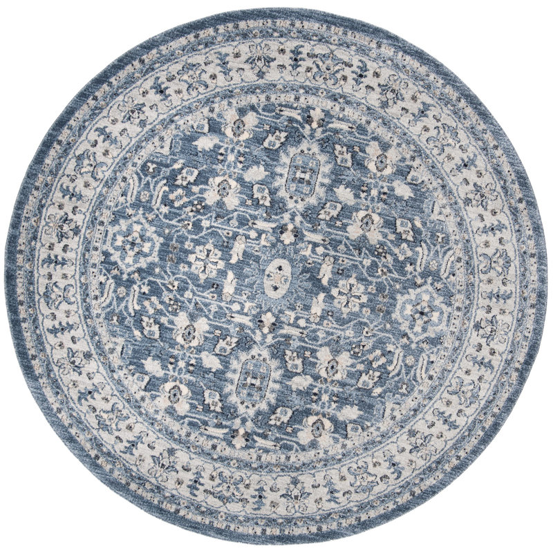 Jase Charleston Performance Oriental Rug, Round 6'7"