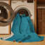 Tapis bleu uni lavable à la machine-2010154907