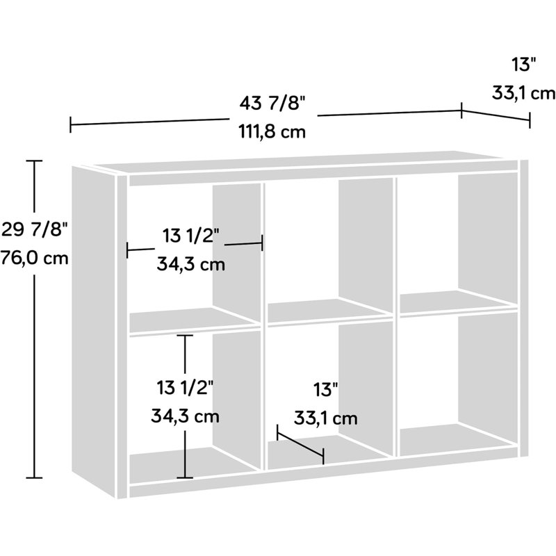 6-Cube Storage Organizer With Versatile Design For Home Organization And Display