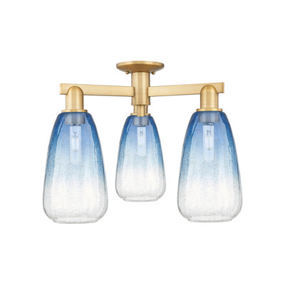 Plafonnier semi-encastré 3 lumières Jacquette