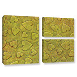 Lenny " Large Heart Mixed Pattern " 3 - Pieces
