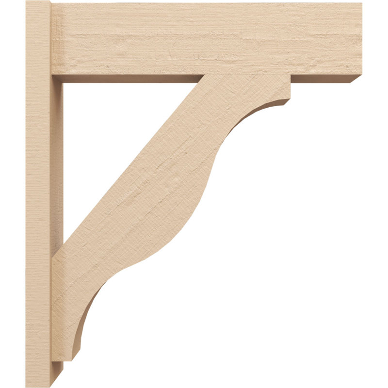 Bois de cèdre brut Funston Block TimberThane Perspector, brun clair apprêté, H 32 po x l 8 po x P 28 po