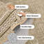 Tapis lavable à bords festonnés avec envers antidérapant-133709546-133709555