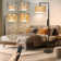 Arched/arc Floor Lamp With Remote Control, Dimmable Bulb Included