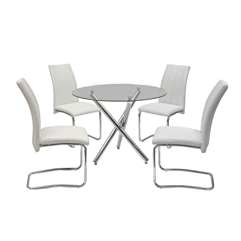 Ensemble repas 5 pièces Ambrogio, Blanc