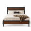 Cadre de lit plateforme avec tête de lit, style rétro moderne du milieu du siècle, rangement sous le lit, sommier à lattes métalliques robustes-931991037