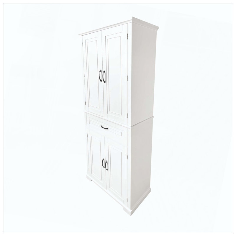 Étagère de rangement pour salle de bain, Blanc