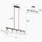 5 - Light Dimmable Shaded Linear Chandelier-1245544446