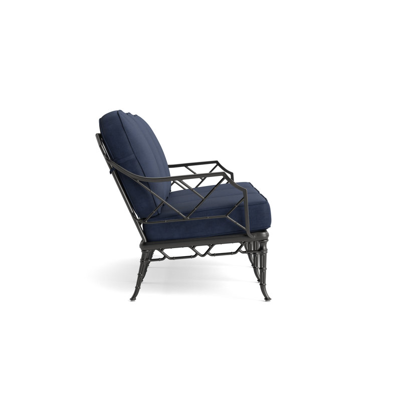 Calcutta Outdoor 3 - Seat Patio Sofa, Fusion Neptune, Textured Pewter