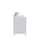 Meuble-lavabo double autoportant 60 po avec plateau en quartz blanc Rooh-92872026