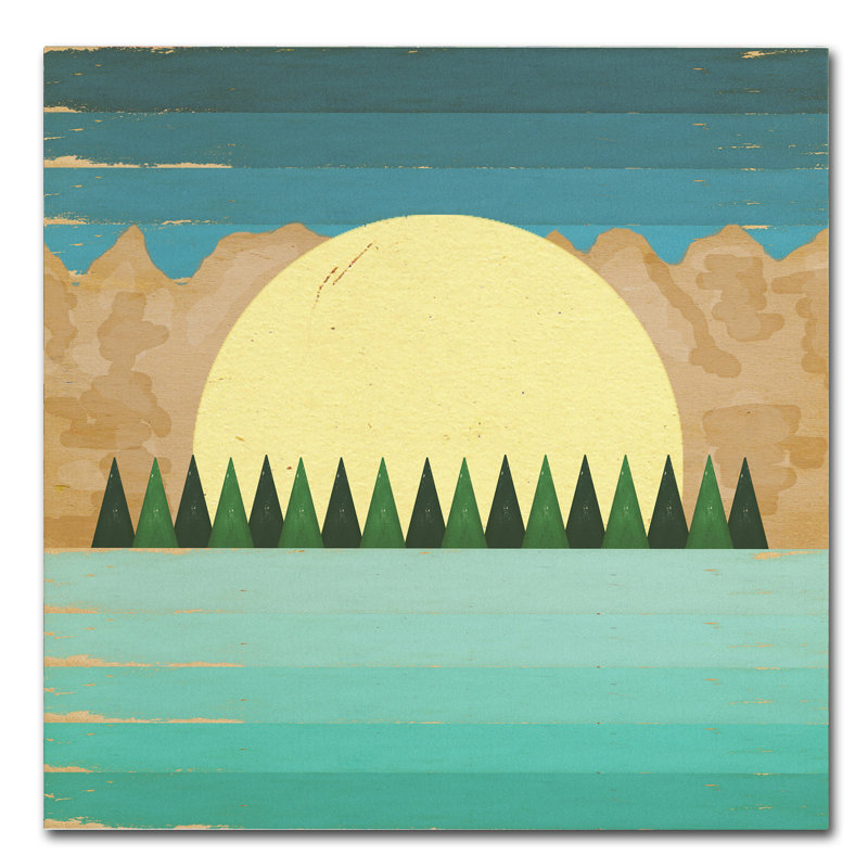 Art sur toile "paysages view", H 14 po x l 14 po