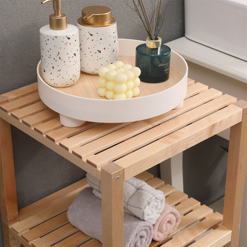 Agathla 37cm W Solid Wood Shelving Unit