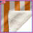 Orange White Vertical Stripes Blankets-123584682