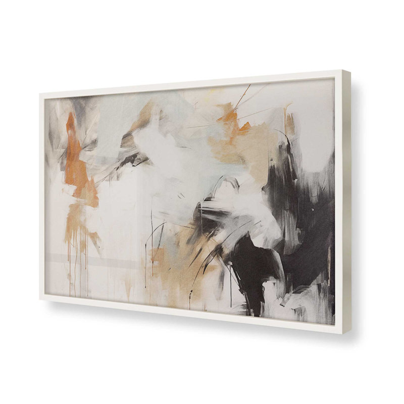 Crescendo chaotique, Cadre simple blanc opaque, H 17 po x l 21 po