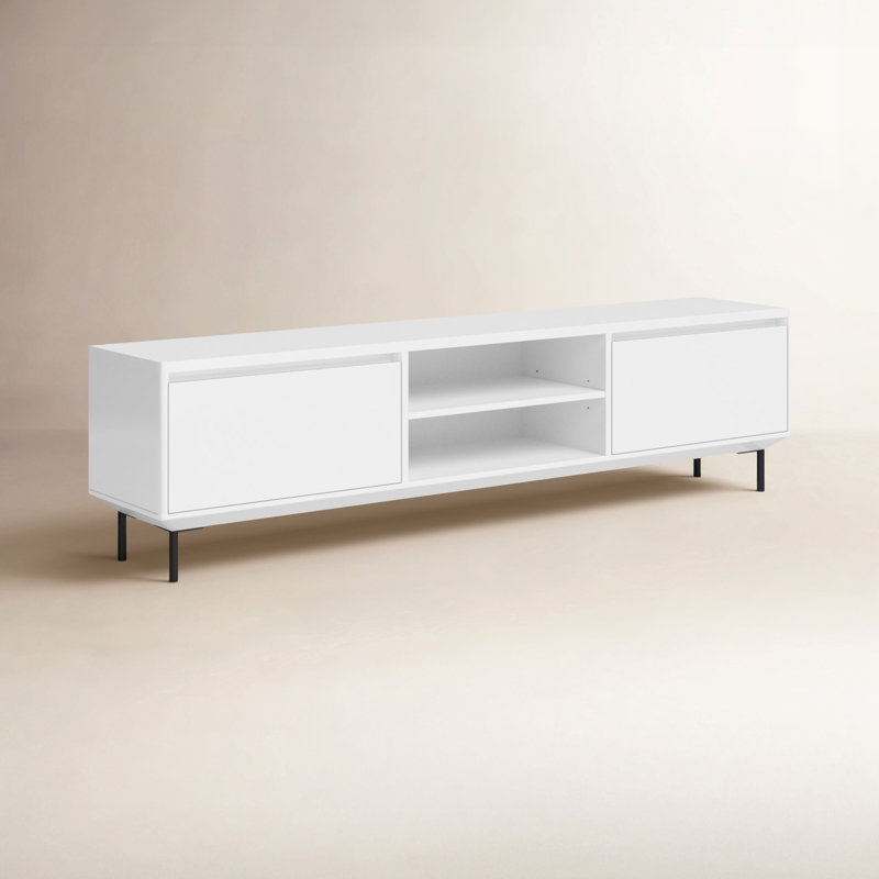 Console média Lita de 79 po, Blanc