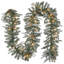 The Holiday Aisle® 9ft. Frosted Arctic Spruce Garland with Clear Lights