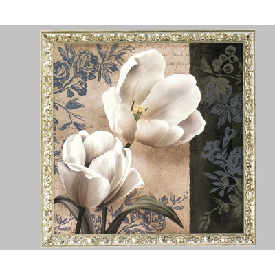 « tulip fair », reproduction d’impression encadrée sur bois