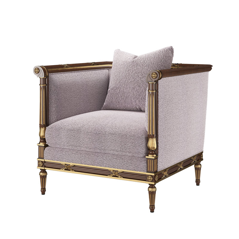 The Regent's Visit  Accent Chair, Page Snow (Performance fabric) 1355-91
