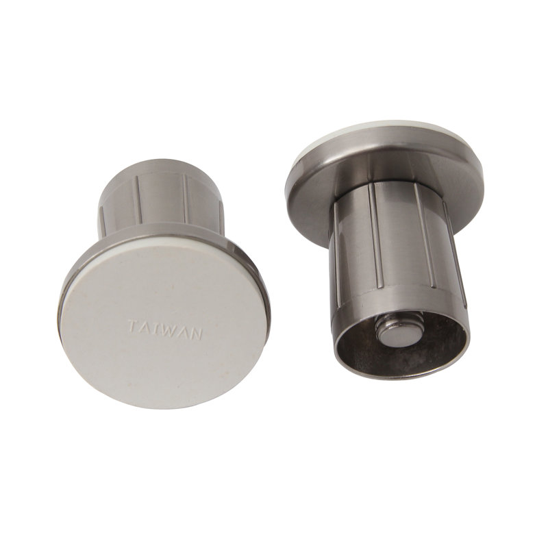 Bride de tringle de douche réglable (paire), Nickel brossé