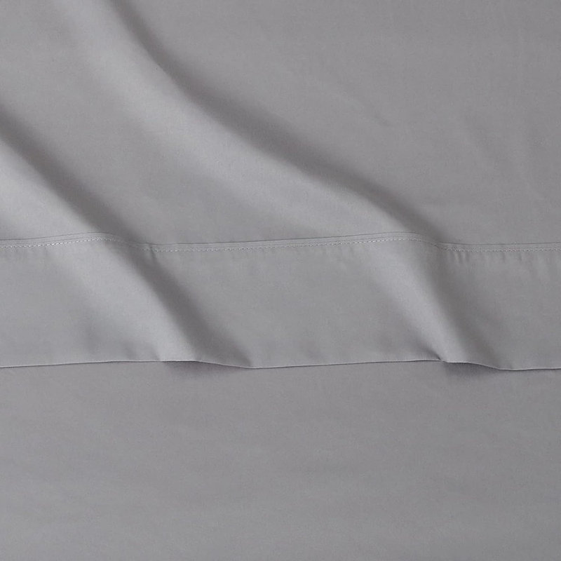 Ensemble de draps 4 pièces, literie en microfibre brossée très douce avec poches profondes, respirante, infroissable, gris foncé