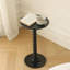 Modern Accent Table Martini Table with Solid Wood Leg Round End Tables Side Table-1359406770