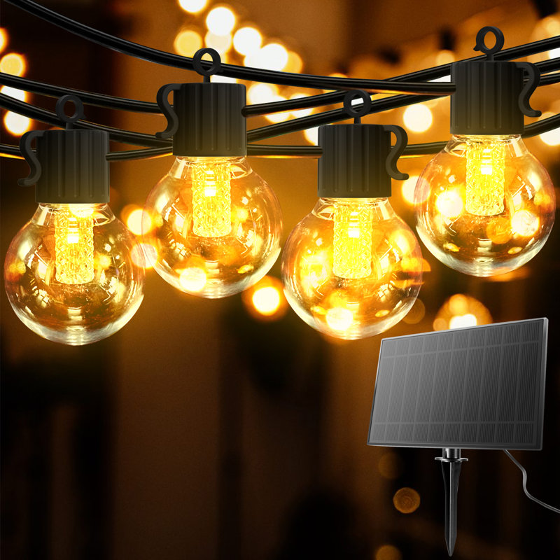 Guirlande solaire imperméable Olawale 50FT 50LED IP65