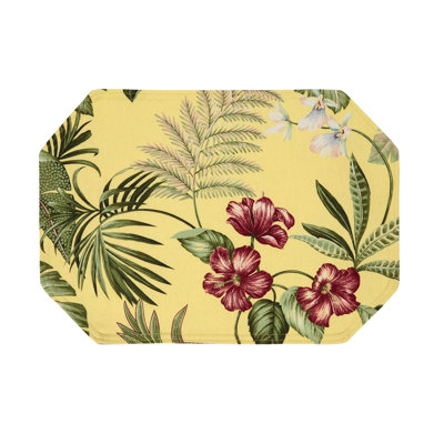 Ferngully 100% Cotton Floral Rectangle Placemat