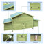 Cage à volaille extérieure 11,12 pi², 2 portes de gamme, nichoirs, trous de ventilation, poulailler coloré, perchoir