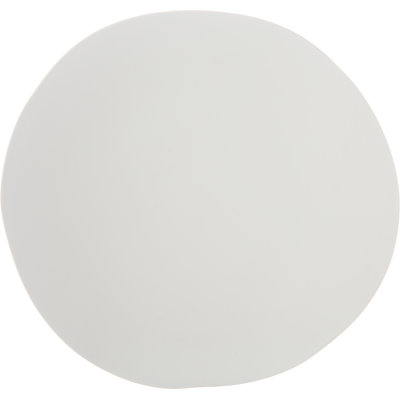 Melamine Rimless Plate 9", Cement, 12 Pack