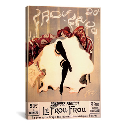 Vintage Posters Le Frou Frou from Vintage Apple Vintage Advertisment on Canvas