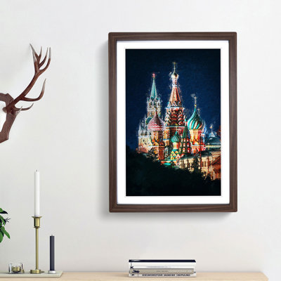 The Kremlin in Moscow Russia - Picture Frame Painting Print