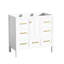 Meuble-lavabo 36 po, 5 tiroirs, fermeture en douceur, structure en bois blanc, planches, bois massif-1049790871-1049790865