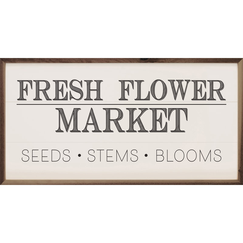 Marché aux fleurs fraîches - blanc, H 18 po x l 36 po