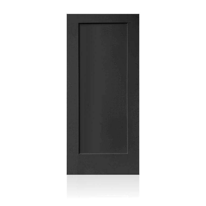Dalle de porte intérieure 1 panneau, 36 po x 80 po, Noir, noir, noir, noir