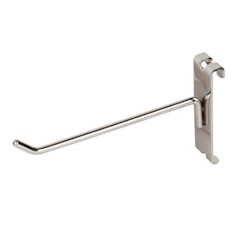 Nikolett Only Hangers Chrome Gridwall Hooks 8" Length Gridwall Peg Hooks 25pcs