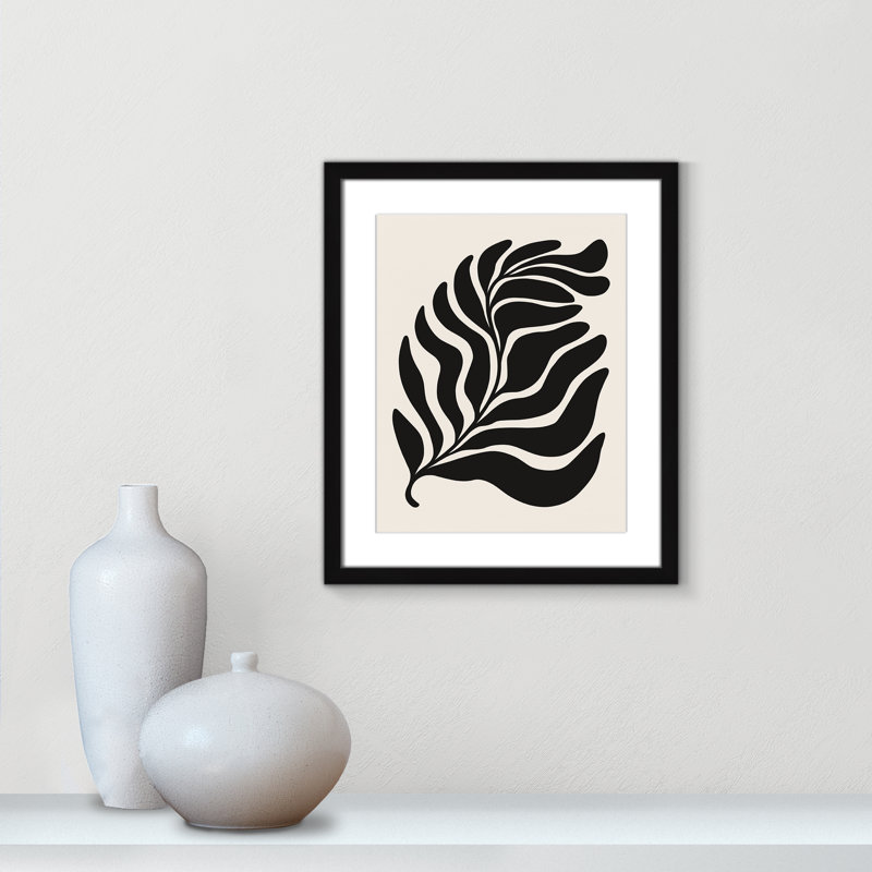 «Flow of Nature Print» par Royle, L 16 po x H 19 po, Imprimé mat, Satin Black