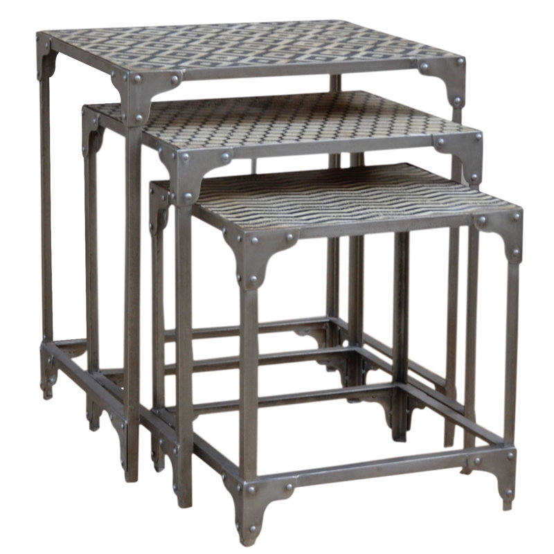 Ensemble de 3 tables emboîtables Diggs