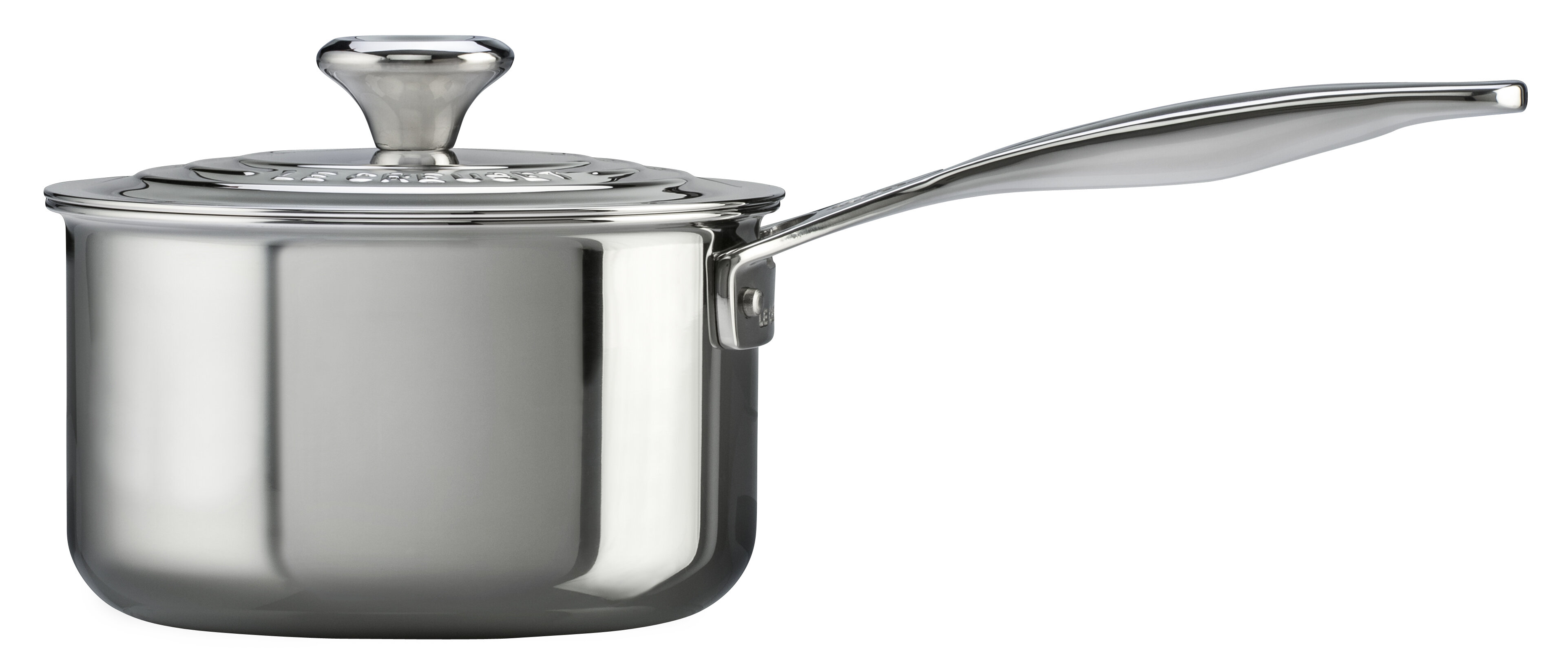 Le Creuset Tri-Ply Stainless Steel 3 Quart Saucepan , Medium:  Home & Kitchen