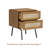  Lulu Solid Wood Nightstand with Natural Rattan Drawer-361278422-361278409
