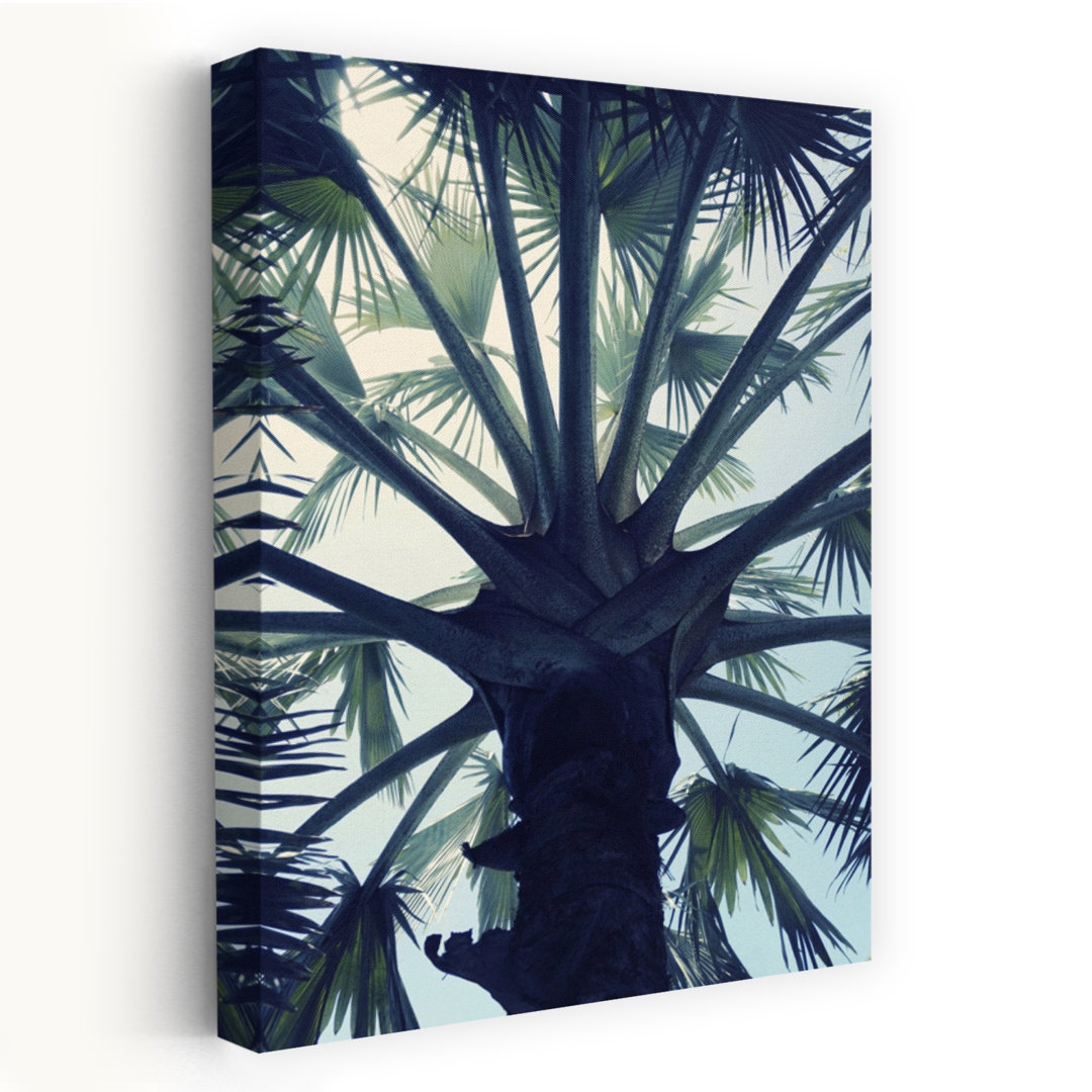 Contemporary Art Bold Organic Peaceful Palm Tree Nature Tropical Wall Art
