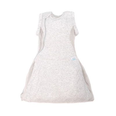 Swaddle to Sleep Bag 0.5 TOG 0-4M Lightweight - Minimal Grey