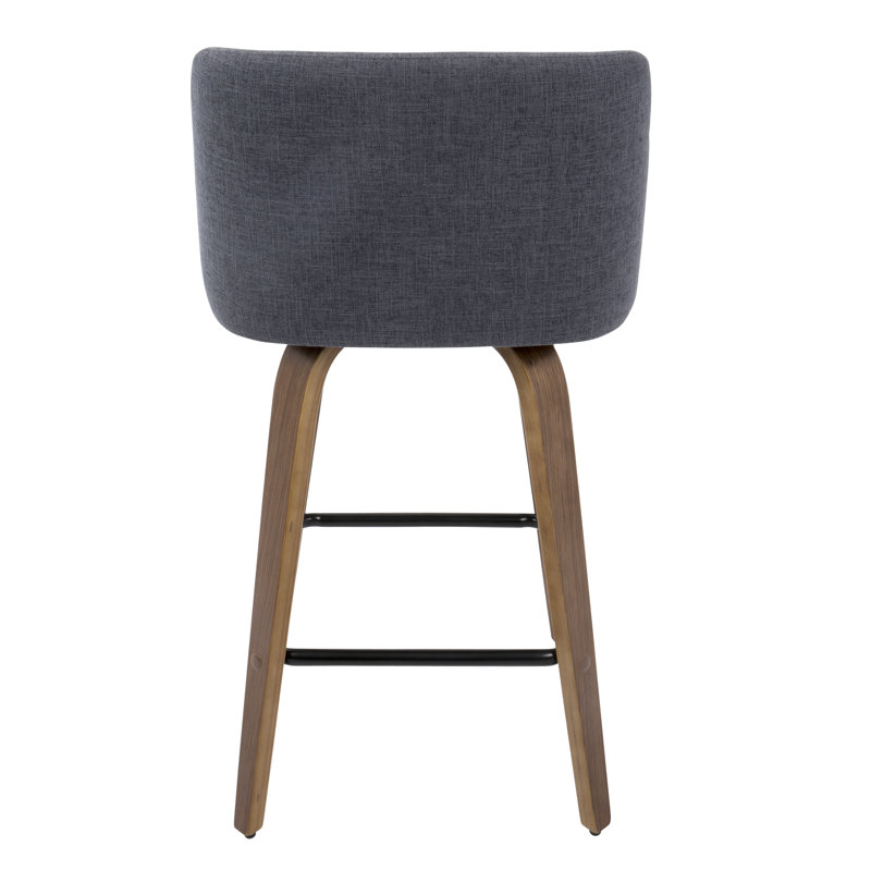 Arabelle Upholstered Counter Stool, Blue