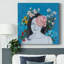 Portraits en fleurs III sur toile-437947672