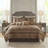 7 Piece Jacquard Comforter Set/Gold